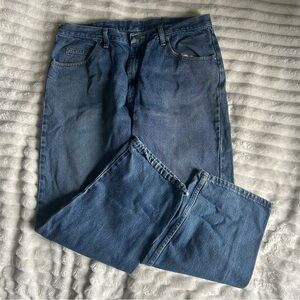 Vintage Wrangler Mens 38X30 Relaxed Blue Denim Jeans
